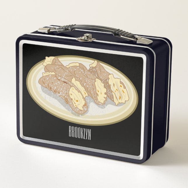 Lunch Box Illustration de Cannoli (Devant)
