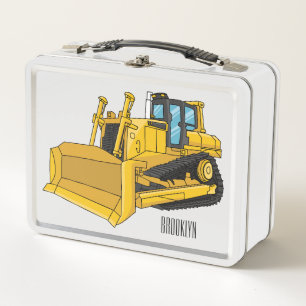 Lunch Box Illustration de dessin animé Bulldozer