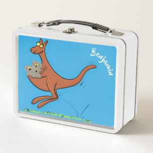 Lunch Box Illustration de dessin animé Cute kangaroo et koal
