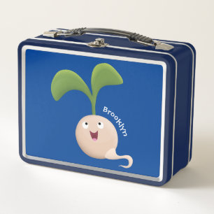 Lunch Box Illustration de dessin animé de pousse de semence