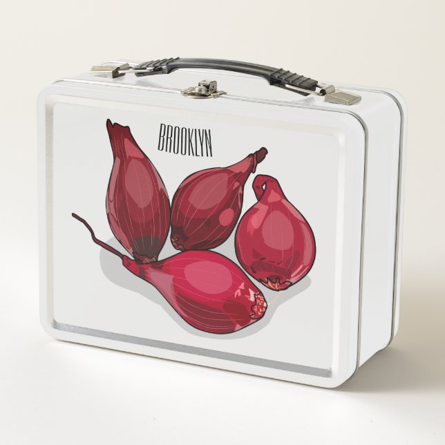 Lunch Box Illustration de dessin animé Shallot (Devant)