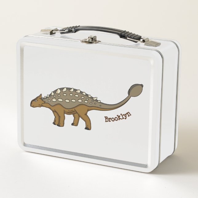 Lunch Box Illustration de dinosaure blindé Ankylosaurus (Devant)