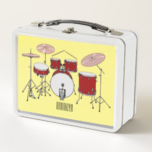 Lunch Box Illustration de kit de batterie