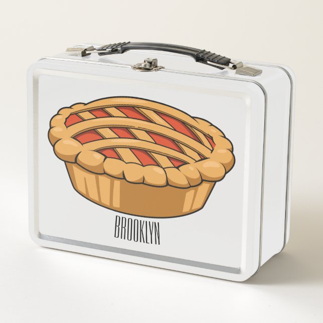 Lunch Box Illustration de la caricature à tarte (Devant)