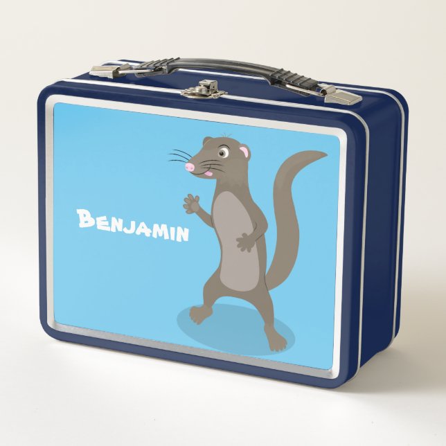 Lunch Box Illustration de mignonne mangouste (Devant)