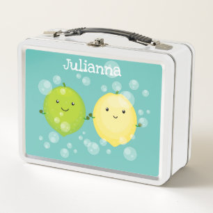 Lunch Box Illustration de mignons amis citron et citron vert