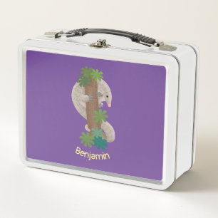 Lunch Box Illustration de pangolin fourmilier mignon et heur