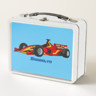 Lunch Box Illustration de voitures de course à grande vitess