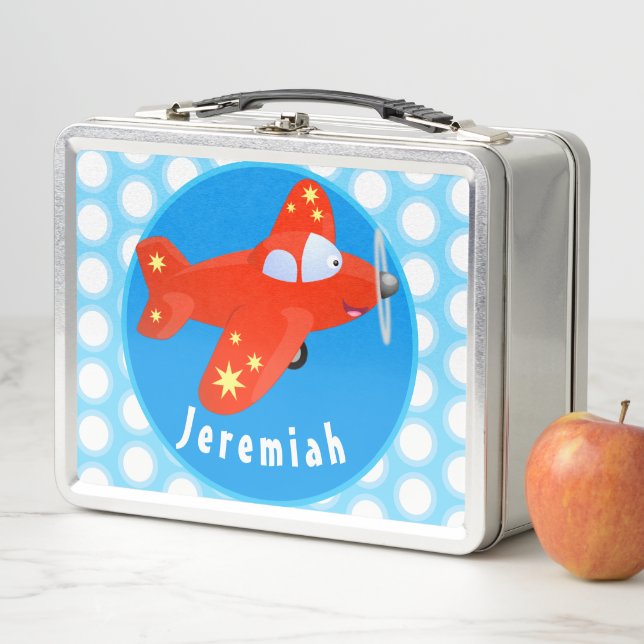 Lunch Box Illustration de vol d'avion rouge mou (En situation)