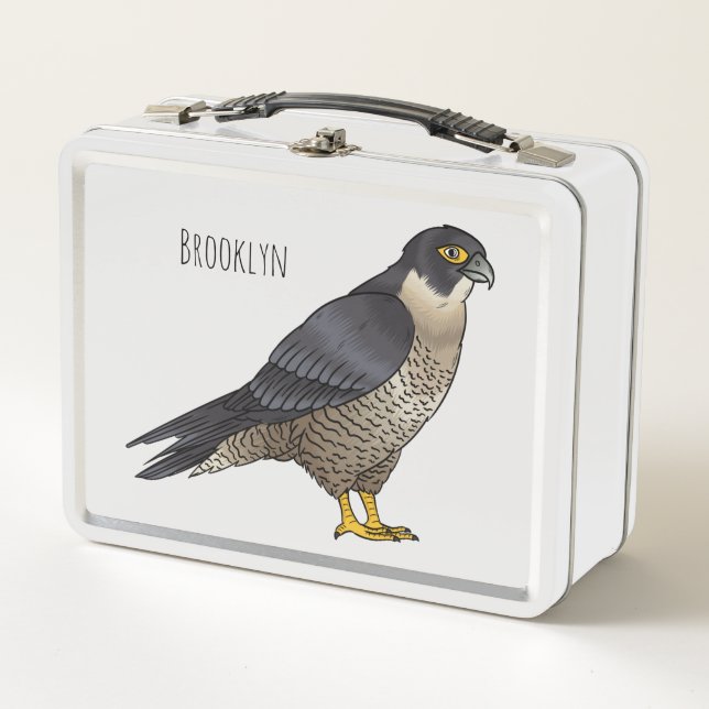 Lunch Box Illustration d'oiseau de faucon pèlerin (Devant)