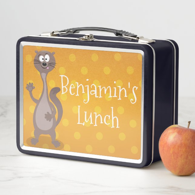 Lunch Box Illustration drôle de tissage tissé (En situation)