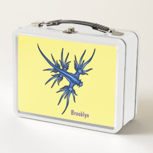 Lunch Box Illustration du dragon bleu des limaces de mer