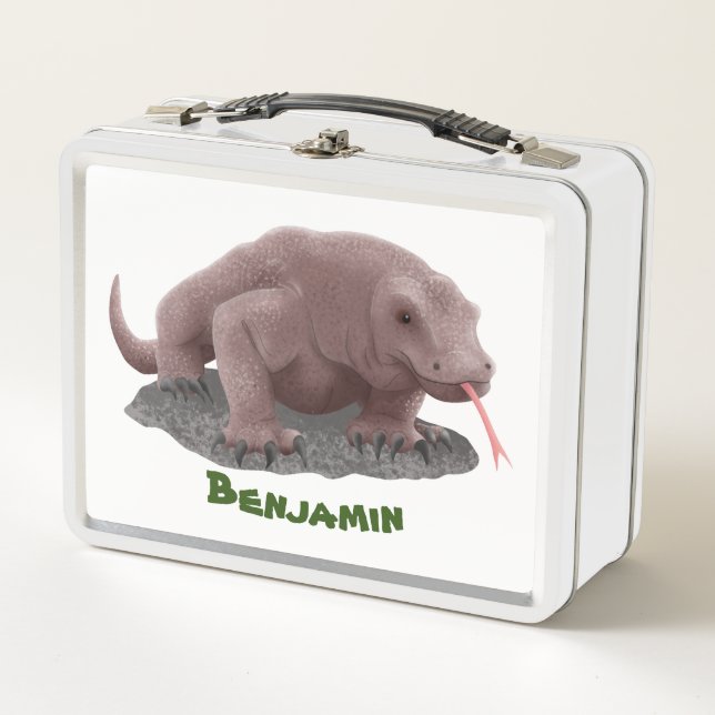 Lunch Box Illustration du dragon de Komodo (Devant)