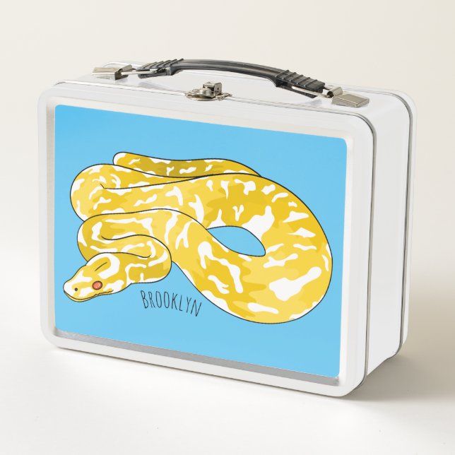 Lunch Box Illustration du serpent python birman (Devant)