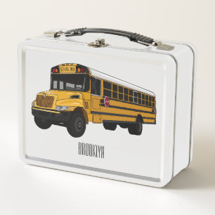 Lunch Box Illustration d'un autobus scolaire