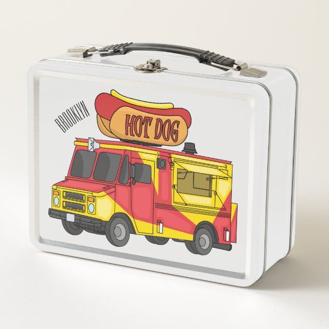 Lunch Box Illustration d'un camion de nourriture pour chien  (Devant)