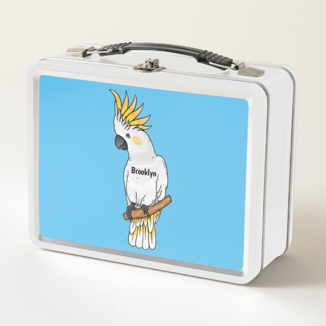 Lunch Box Illustration d'un oiseau de cokatoscope à crête de (Devant)