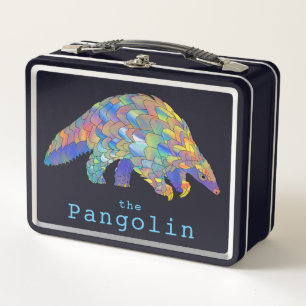 Lunch Box Illustration d'une espèce menacée : le pangolin