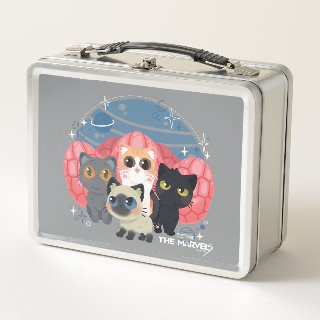 Lunch Box Illustration Flerkittens (Devant)