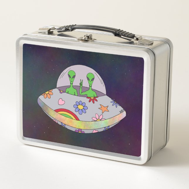 Lunch Box Ils viennent en paix OVNI (Devant)