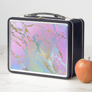 Lunch Box Impression d'aquarelle abstraite de couleur mélang