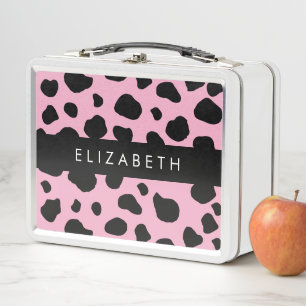 Lunch Box Impression De Vache, Spots De Vache, Vache Rose, V