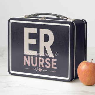 Lunch Box Infirmière des urgences forte typographie esthétiq