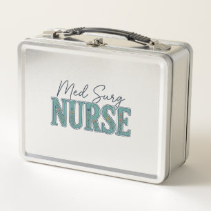 Lunch Box Infirmière en médecine chirurgicale dessin floral 