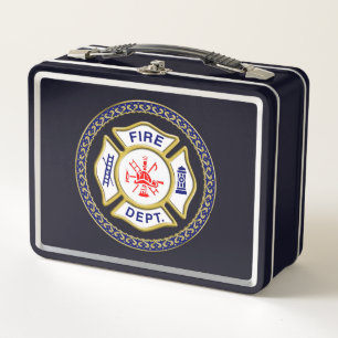 Lunch Box Insigne bleu et blanc de logo de corps de