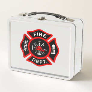 Lunch Box Insigne noir et rouge de logo de corps de