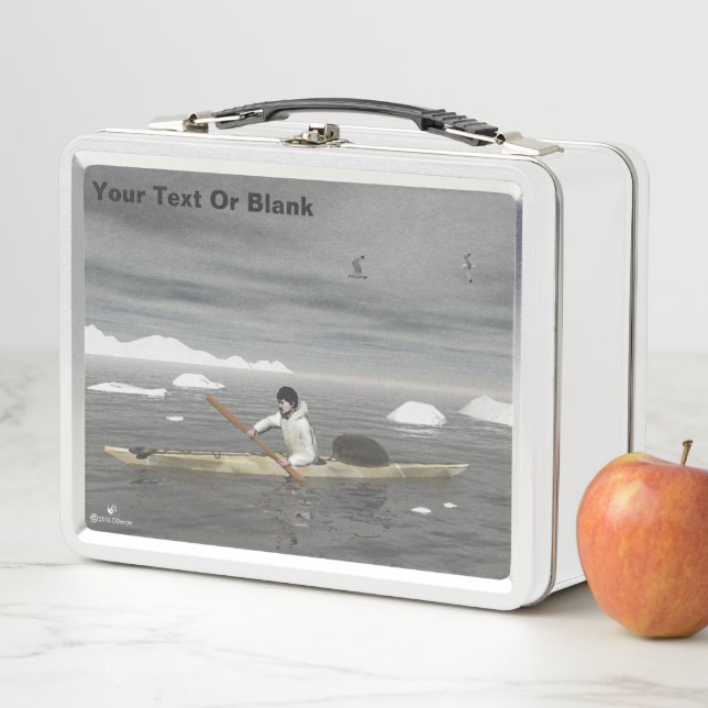 Lunch Box Inuit Kayak (En situation)