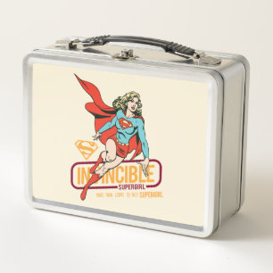 Lunch Box Invincible Supergirl Retro Graphic