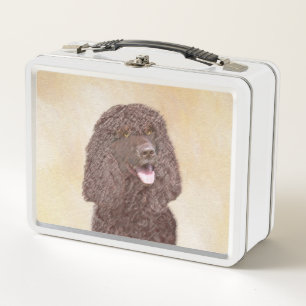 Lunch Box Irish Water Spaniel Peinture - Original Dog Art