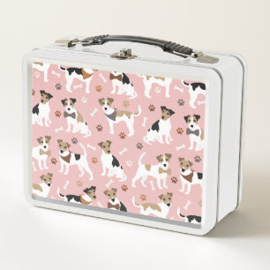 Lunch Box Jack Russell Terrier Paws and Bones