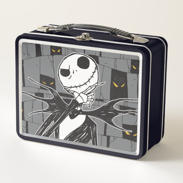 Lunch Box Jack Skellington | Éffrayant Arrière - plan oculai (Devant)