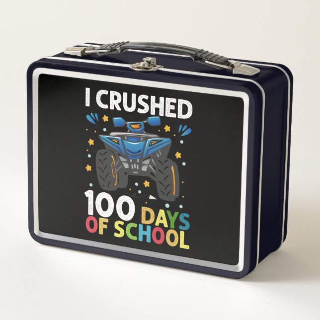 Lunch Box J'ai écrasé 100 jours de l'école Monster Truck Boy (Devant)