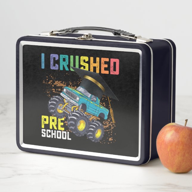 Lunch Box J'ai écrasé le monstre de l'école maternelle Truck (En situation)