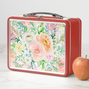 Lunch Box Jardin romantique pastel