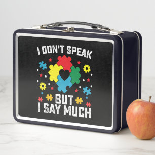 Lunch Box Je ne parle pas mais je dis beaucoup de sensibilis