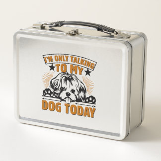 Lunch Box Je ne parle qu'à mon chien aujourd'hui