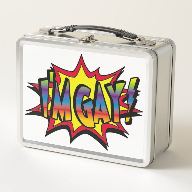 Lunch Box Je suis Gay Burst (Devant)