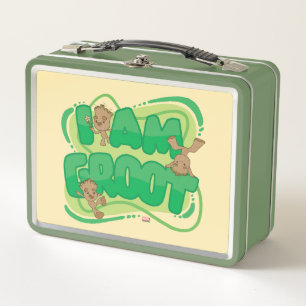 Lunch Box Je Suis Groot Character Art Text