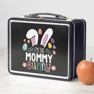 Lunch Box Je suis la maman mommy lapin Pâques tenue de famil