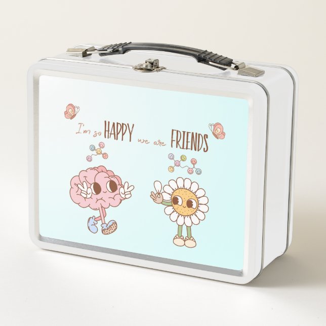 Lunch Box Je suis si heureux que nous soyons amis heureux Ce (Devant)