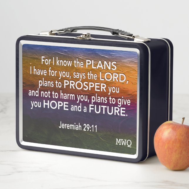 Lunch Box JEREMIAH 29:11 Inspirational Christian (En situation)