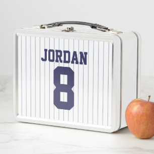 Lunch Box Jersey de baseball avec nom et numéro personnalis