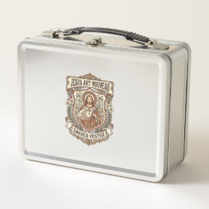 Lunch Box Jésus Art Nouveau Affiche Sacrée Jésus Art Nouveau
