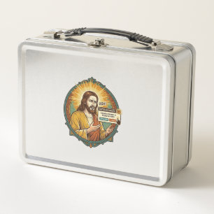 Lunch Box Jésus Mise à Jour Logcielle Ennuyeuse Pop Up Humou