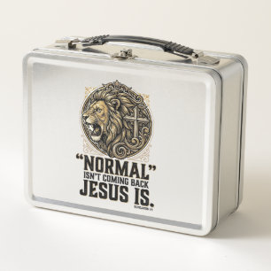 Lunch Box Jésus Revient Croix Lion Chemise Chrétienne