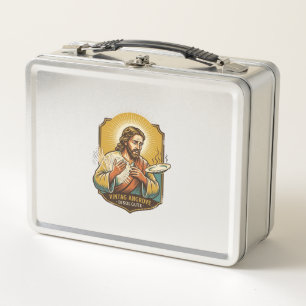 Lunch Box Jésus s'est brûlé le doigt en sortant une assiette